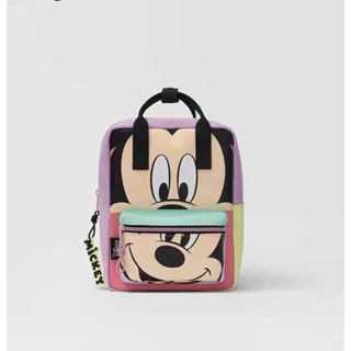 (พร้อมส่ง)กระเป๋าเป้ Zara Mickey and Friend สีพาสเทลสุดน่ารัก จุของได้เยอะเกินต้านสุดๆ