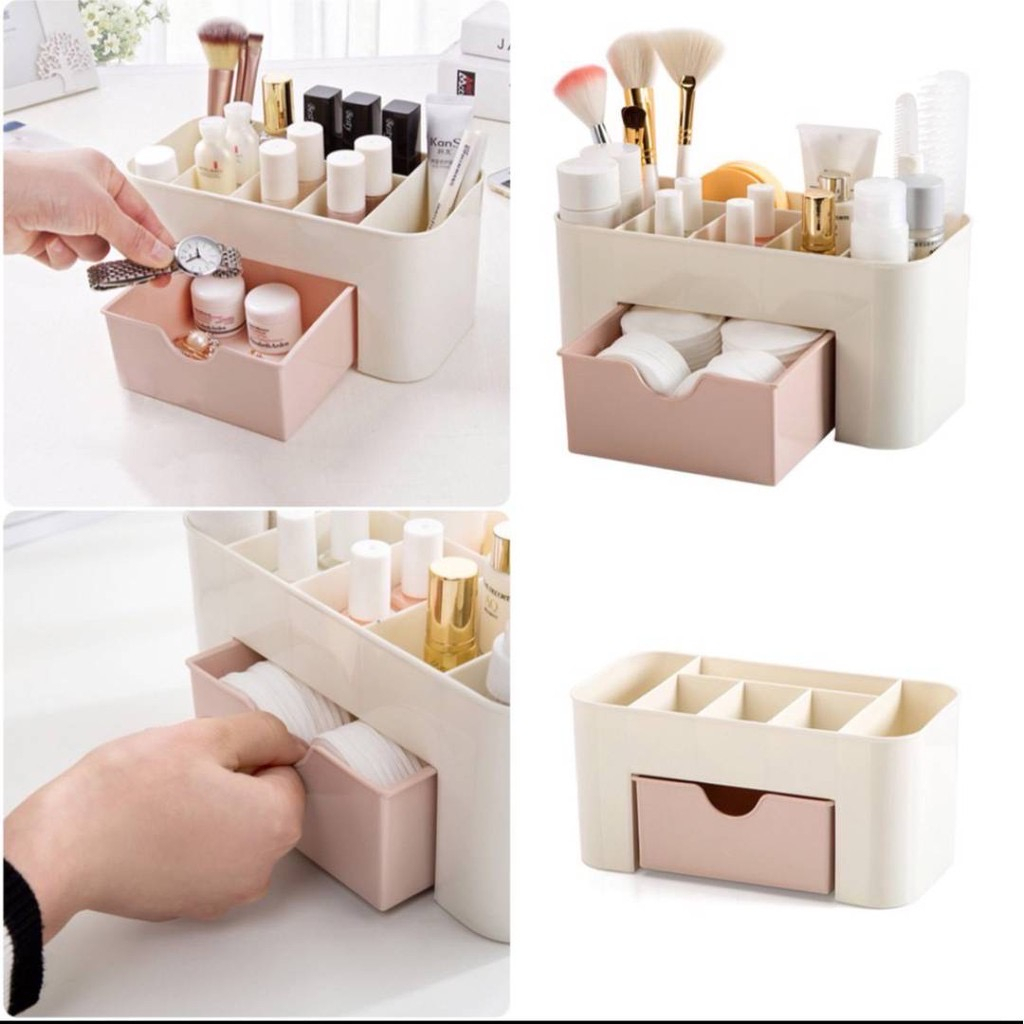 กล่องเก็บเครื่องสำอางค์-พร้อมลิ้นชัก-กล่องใส่ของ-กล่องเก็บเครื่องประดับ