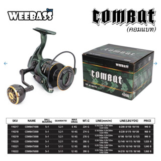 รอกตกปลา สปินนิ่ง Weebass รุ่น - COMBAT