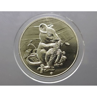 เหรียญปฎิทิน ที่ระลึกประจำปี นักษัตร ปีชวด ( ปีหนู)เนื้อทองแดง ชุบกาหลั่ยเงิน พศ.2563 #ของสะสม #ของที่ระลึก #เหรียญปีหนู