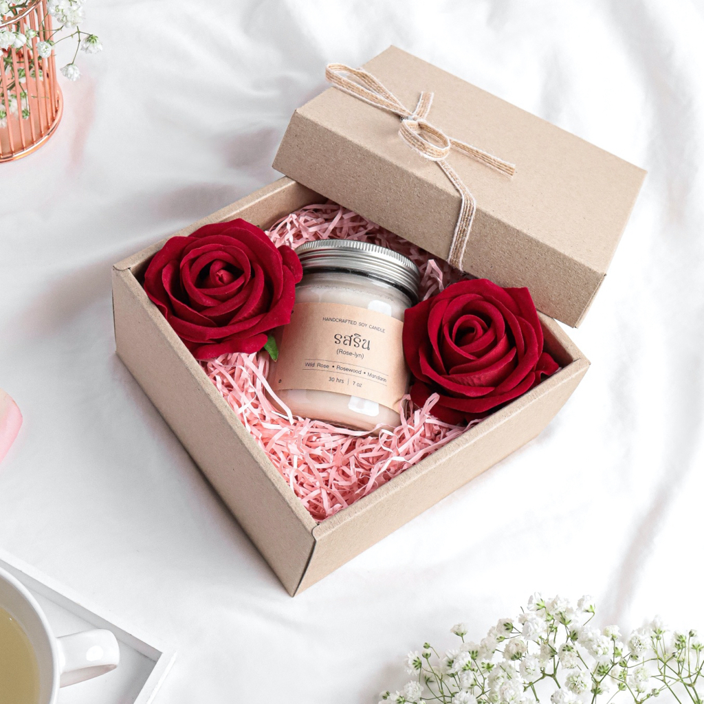 classic-valentines-gift-set-เซตเทียนหอมกลิ่นกุหลาบ-ของขวัญวันวาเลนไทน์ให้คนรัก