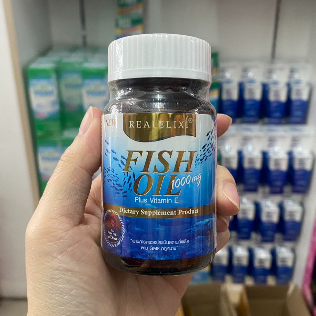 Real Elixir Fish Oil 1000 mg - เรียล อิลิคเซอร์ น้ำมันปลา บำรุงสมอง แก้ ...