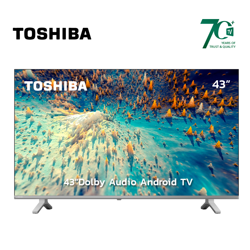 ภาพหน้าปกสินค้าToshiba TV 43V35KP ทีวี 43 นิ้ว Full HD Wifi Bluetooth Android TV Google assistant Voice Con จากร้าน toshiba_tv_official บน Shopee