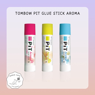 Tombow Pit Glue stick " AROMA " (10g.) // มอใโบว์ พิท กาวแท่ง " อโรมา " มีกลิ่นหอม ไม่ฉุน ขนาด 10 กรัม