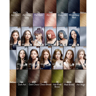 ภาพขนาดย่อของภาพหน้าปกสินค้าพร้อมส่ง] โฟมเปลี่ยนสีผม Mise En Scene Hello Bubble Foam/Cream Color. แท้ 100% Black Pink จากร้าน makeup_beautyshop บน Shopee