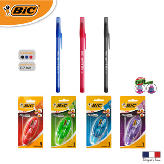 [Official Store]BIC บิค ปากกา Round Stic เทปลบคำผิด MICRO TAPE TWIST เลือกสีได้