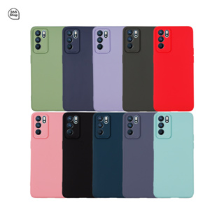 เคส OPPO Reno 6 5G CPH2251 ออปโป รีโน่ 6 5จี เคสซิลิโคนนิ่ม กันกล้อง สีพาสเทล TPU หนา