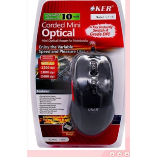 ส่งจากไทย เม้าส์ Optical Mouse OKER L7-15 เม้าส์มีสาย L715