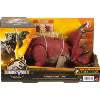 Jurassic World Wild Roar Diabloceratops Action Figure ของเล่นไดโนเสาร์