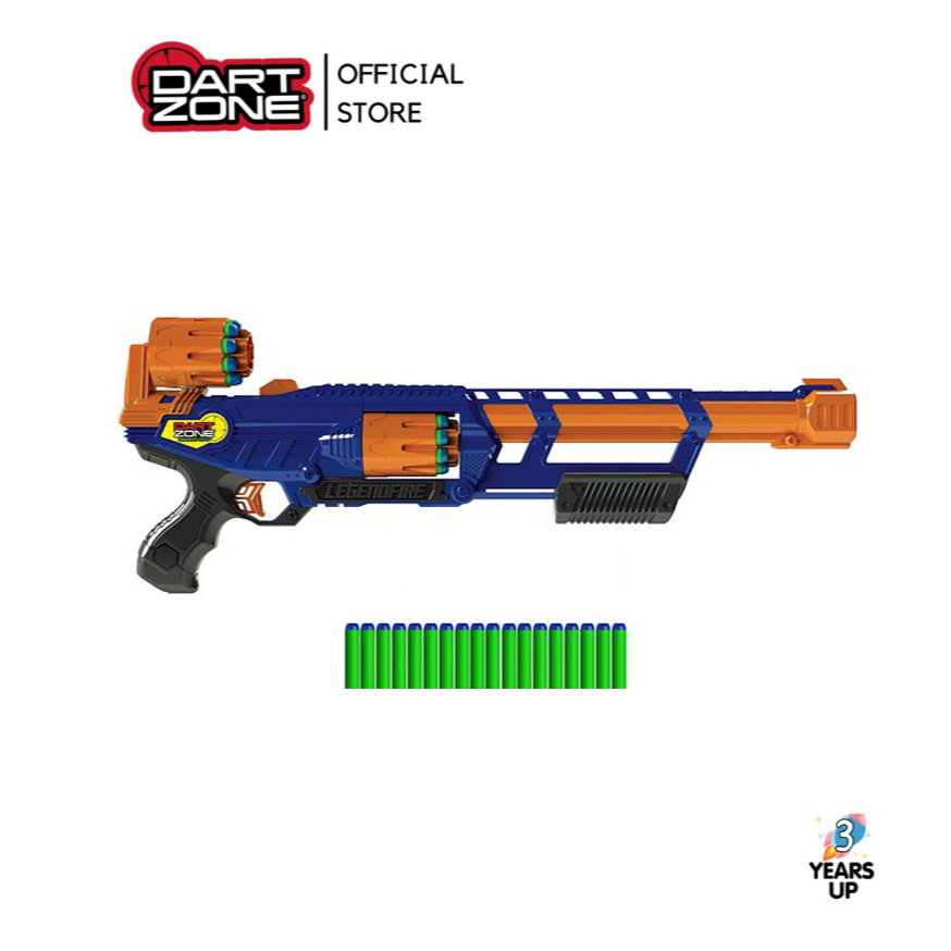 dart-zone-ปืนของเล่น-กระสุนโฟม-ดาร์ทโซน-เลเจนไฟเออร์-legendfire-pump-action-powershot-blaster-80-fps-ของเล่นเด็ก-ปืนเด็กเล่น-เกมส์-ยิงต่อสู้-ลิขสิทธิ์แท้-พร้อมส่ง-adventure-force-soft-bullet-gun-toy-b