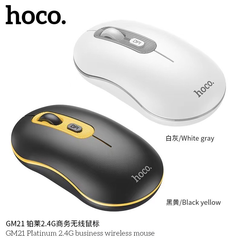 hoco-รุ่น-gm21-wireless-mouse-เม้าส์ไร้สาย-2-4g-เม้าส์ไร้สาย-แท้พร้อมส่่ง-190466