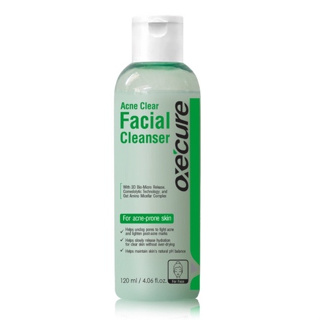 Oxe Cure Acne Clear Facial Cleanser อ๊อกซีเคียว เจลล้างหน้า สูตรเฉพาะสำหรับ สิวทุกประเภท ผิวแพ้ง่าย ขนาด 120 ml.