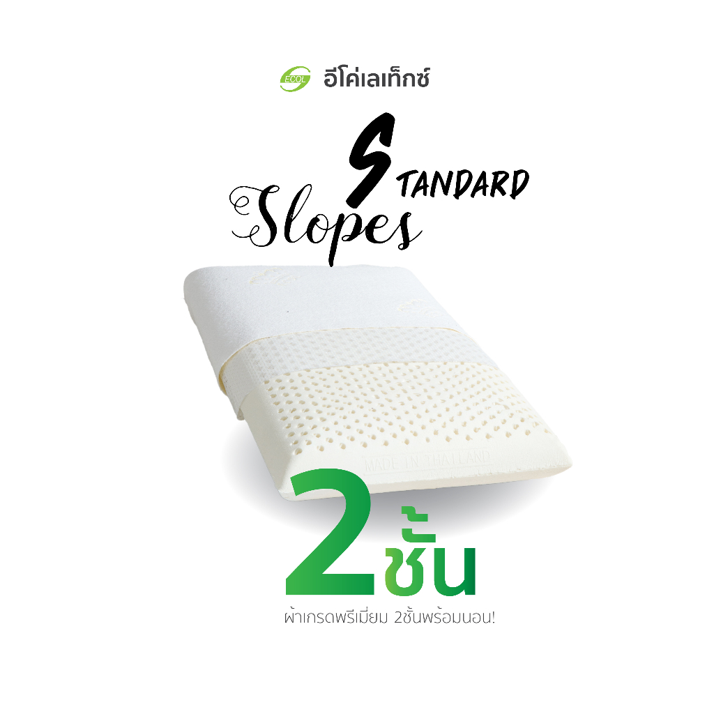 อีโค่-เลเท็กซ์-หมอนยางพารา-ทรงstandard-60x40x10-cm