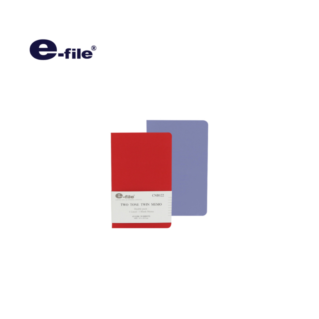 E-file twin memo two tone CNB122 I สมุดกระดาษถนอมสายตา 65 แกรม 30 แผ่น ...