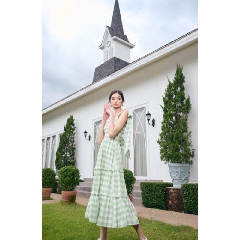 ของใหม่-marinie-maxi-dress-เขียวm-ซักเก็บ