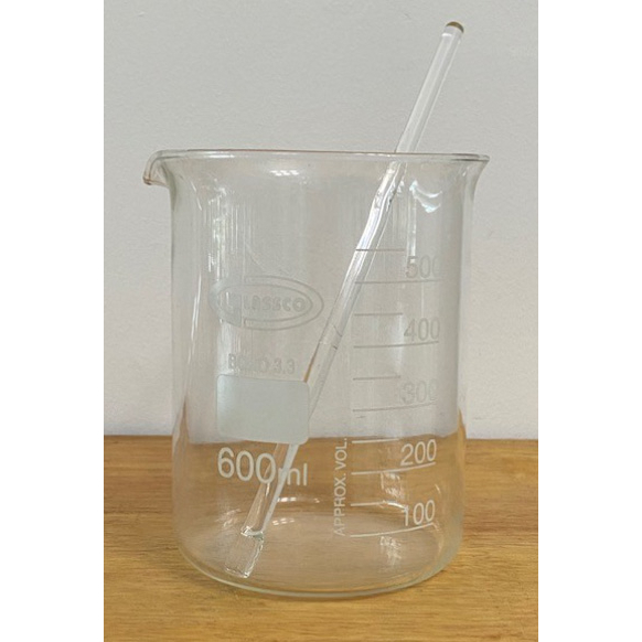 ชุดแท่งคนสาร-กับ-บีคเกอร์แก้ว-beaker-150ml-250ml-400ml-600ml-ยี่ห้อ-glassco-ประเทศ-อังกฤษ