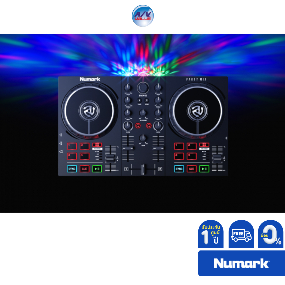 party-mix-ii-dj-controller-with-built-in-light-show-ผ่อน-0