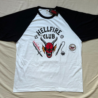 🔥แท้100% พร้อมส่ง เสื้อ Stranger Things - Hellfire Club แขนสั้น Unisex มือหนึ่ง ของแท้100%