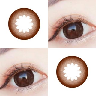 คอนแทคเลนส์ บิ๊กอาย ตาโต สีดำ รุ่น Moonlight สีดำ/Choco/Black มีค่าสายตา (0.00)-(-7.50)