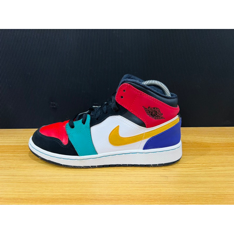 air jordan 1 mid bred multicolor