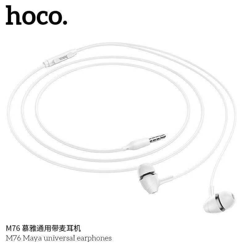 hoco-m76-หูฟังที่ใช้ได้ทุกรุ่นที่แจกเป็น3-5-ยาว1-2เมตร-ของแท้-100-270166