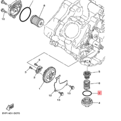 9321034802-โอริง-ปลั๊กถ่ายน้ำมันเครื่อง-yamaha-spark135-x1r-exciter-mslaz-xsr155-mt15-wr155-แท้-93210-34802-93210-34801