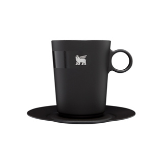 STANLEY แก้วกาแฟ รุ่น THE DAYBREAK CAFÉ LATTE CUP &amp; STILLNESS SAUCER 10.6OZ MATTE BLACK