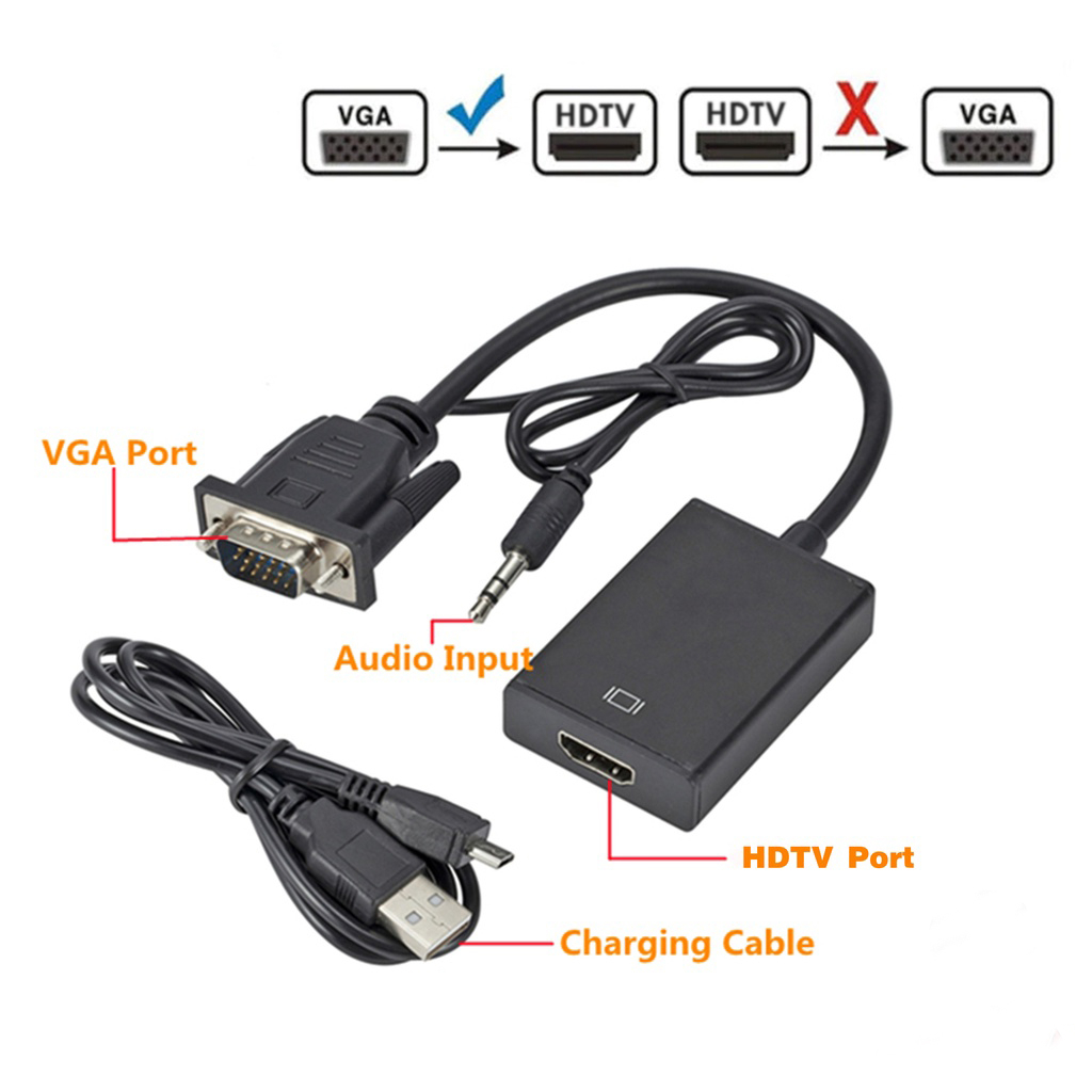 vga-to-hdmi-แปลงช่องเสียบvgaคอมเก่า-ให้ไปเป็น-hdmi-รองรับความละเอียด-1080p