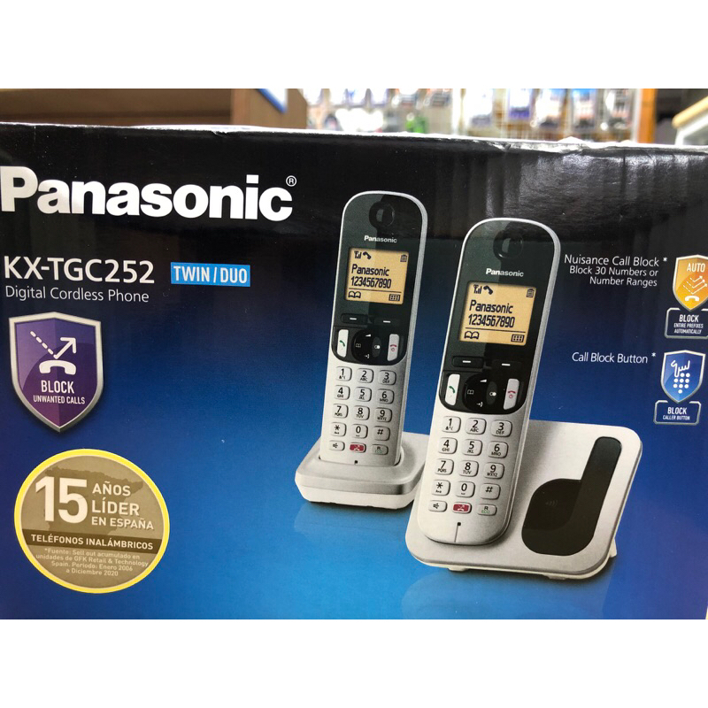 ภาพหน้าปกสินค้าโทรศัพท์ไร้สาย Panasonic KX-TGC252 จากร้าน minkshop10 บน Shopee