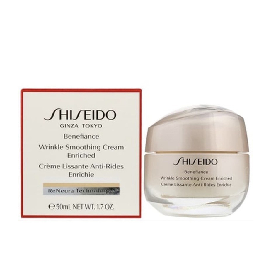 ภาพสินค้าครีมลดริ้วรอย เข้มข้น  Shiseido Benefiance Wrinkle Smoothing Cream ขนาดพกพา 15 ml. และขนาดสุดคุ้ม 30 ml. 100% จากร้าน thanks.a.lot บน Shopee ภาพที่ 2