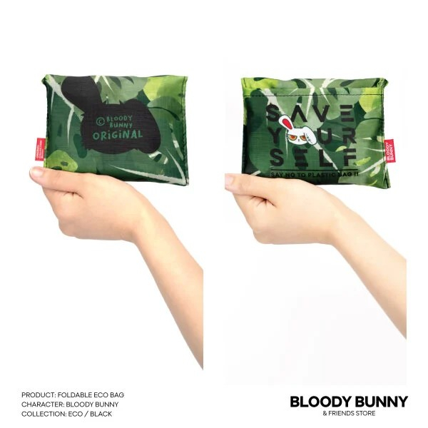 กระเป๋าพับพกพา-eco-bag-bloody-bunny-amp-friends