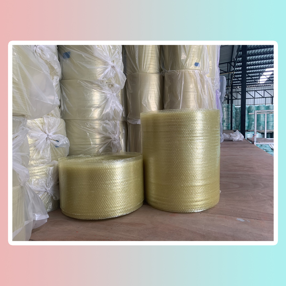 ส่งฟรี-airbubble-แอร์บับเบิลกันกระแทก-สีเหลือง-65-100-เมตร-40แกรม-ออเดอร์กดสั่งได้ไม่จำกัดจำนวน