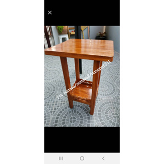ภาพหน้าปกสินค้าโต๊ะไม้สัก โต๊ะฉลุ2ชั้นสีเข้ม โต๊ะข้างเตียง ไม้สักแท้ ขนาด 38×38 ซม. สูง6 0  ซม . ที่เกี่ยวข้อง