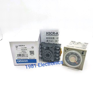 H3CR-A TIMER 100-240VAC  1.2S-300H  11ขา พร้อมฐาน