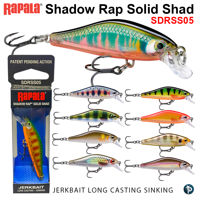 Rapala Shadow Rap Shad Poisson Nageur Rapala Shadow Rap Solid Shad 5cm - Leurre De La Pêche Big Fish Shadow Rap Shad