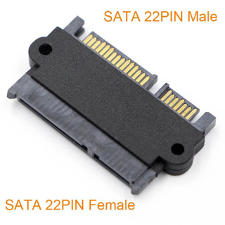 SATA ชาย SATA Converter 22Pin SATA พร้อม 7pin + 15pin หญิงชาย SATA ข้อมูลสาย