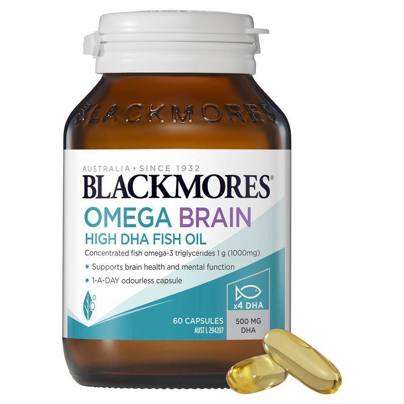 blackmores-omega-brain-health-แบล็คมอร์-น้ำมันปลา-บำรุงสมอง-high-dha-60capsules