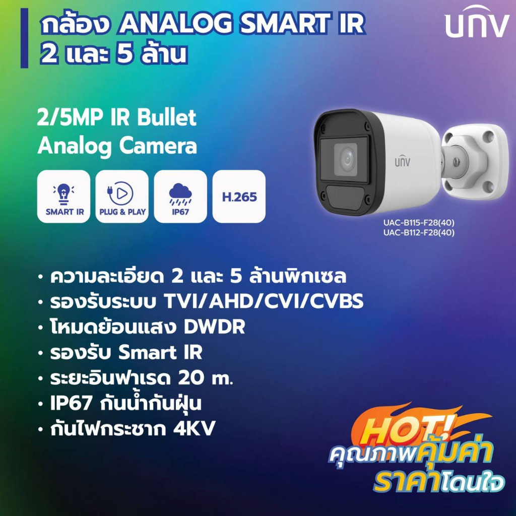 uniview-กล้องวงจรปิด-5mp-รุ่น-uac-b115-f28-uac-b115-f40-แบบเลือกซื้อ