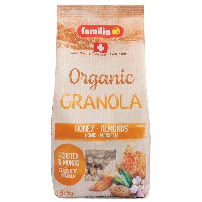 กราโนล่า-ธัญพืชอบกรอบผสมน้ำผึ้งและอัลมอนด์-familia-honey-almond-crunch-375-กรัม