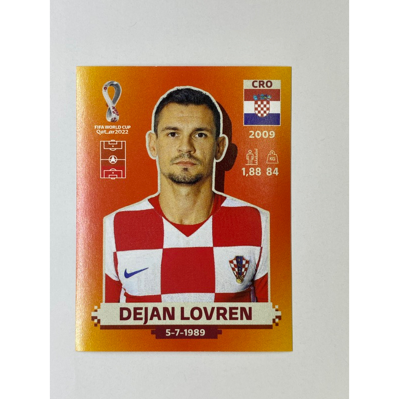 สติ๊กเกอร์สะสม-dejan-lovren-ฟุตบอลโลก-worldcup-2022-croatia-ของสะสมทีมฟุตบอล-โครเอเชีย