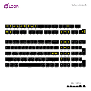 สินค้า LOGA Crystal keycaps set : ชุดคีย์แคปใส profile GDA  132 ปุ่ม