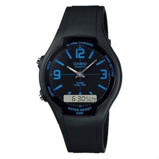 [ของแท้] Casio นาฬิกาข้อมือ รุ่น AW-90H-2BVDF ของแท้ รับประกันศูนย์ CMG 1 ปี