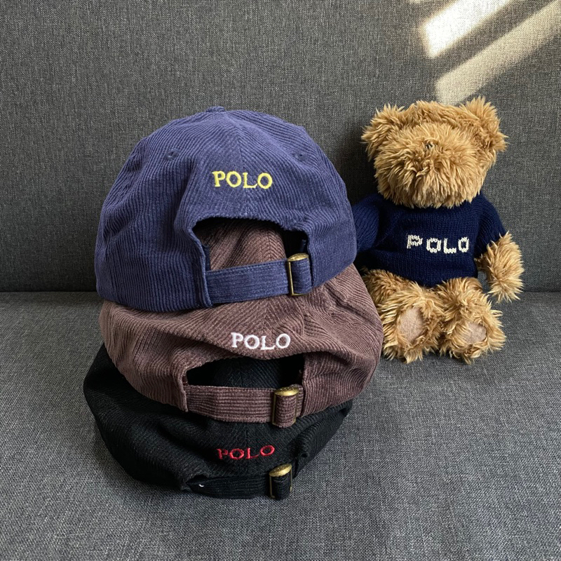 หมวกลูกฟูกม้าเล็ก-rl-corduroy-baseball