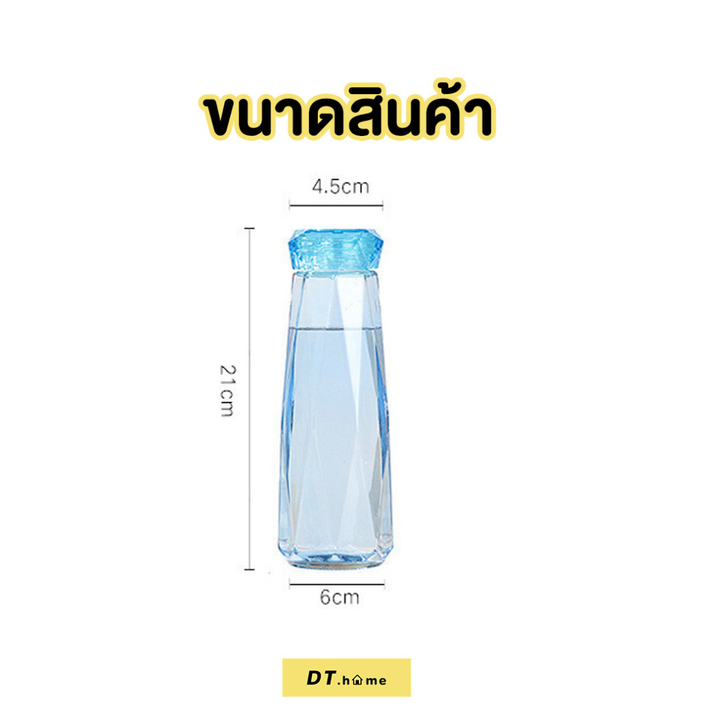 แก้วน้ำคริสตัลมีฝาปิด-ความจุ450-ml-ขนาดพกพาง่ายไม่หนักมีหูหิ้ว