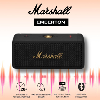 ภาพหน้าปกสินค้า✨พร้อมส่ง🌟 MARSHALL EMBERTON BLACK - ลำโพงบลูทูธ, ลำโพงพกพา, ลำโพง marshall [รับประกัน 5 ปี] ที่เกี่ยวข้อง