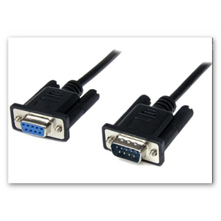 สาย DB9 RS232 Serial Cable - M/F (BLACK) ความยาว 1.8M/3M/5M/10M