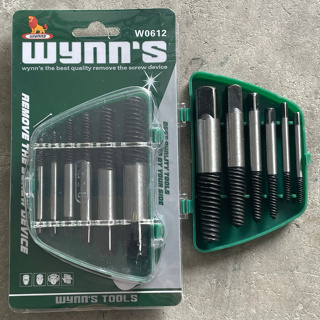 Wynns ดอกถอนเกลียวซ้าย 6ตัว/ชุด ถอนเกลียว ชุดถอนเกลียวสกรู W0612