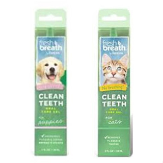 Fresh breath clean teeth gel 59 cc สุนัข/แมว