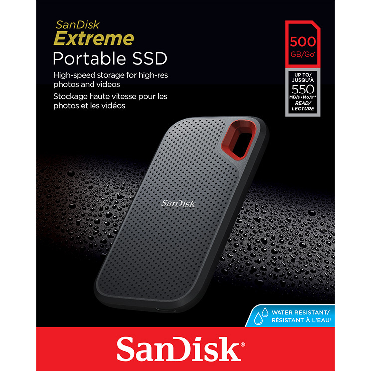ภาพหน้าปกสินค้าSanDisk Extreme Portable SSD V2 500GB (SDSSDE61-500G-G25) 1050MB/s read and 1000MB/s write. จากร้าน sandisk_thailand_officialshop บน Shopee