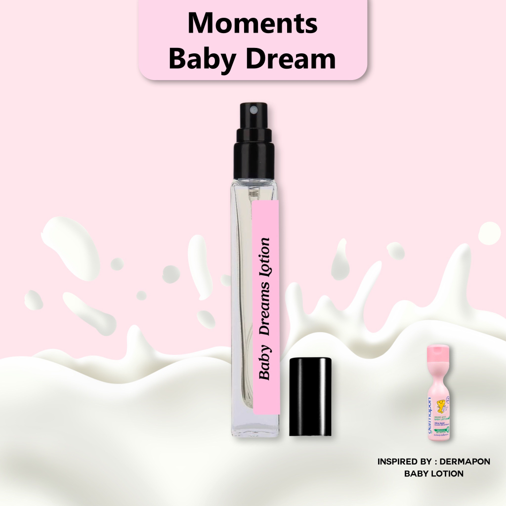 ภาพหน้าปกสินค้าMoments Perfume น้ำหอม กลิ่นโลชั่น เดอมาพอน DMP สูตร Double Milk ขนาด 10 ml. จากร้าน madamechubby บน Shopee